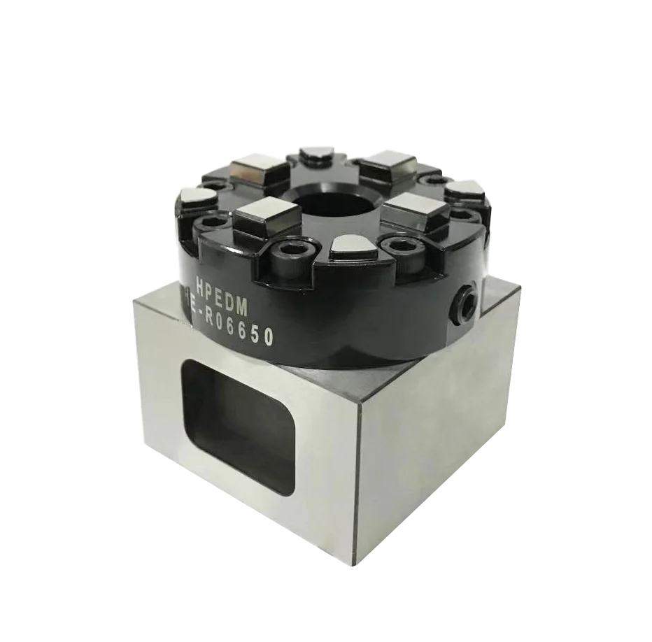 HPEDM HE-R06650 75mm System 3R CNC Manual Chuck with Base for EDM Electrode Machining