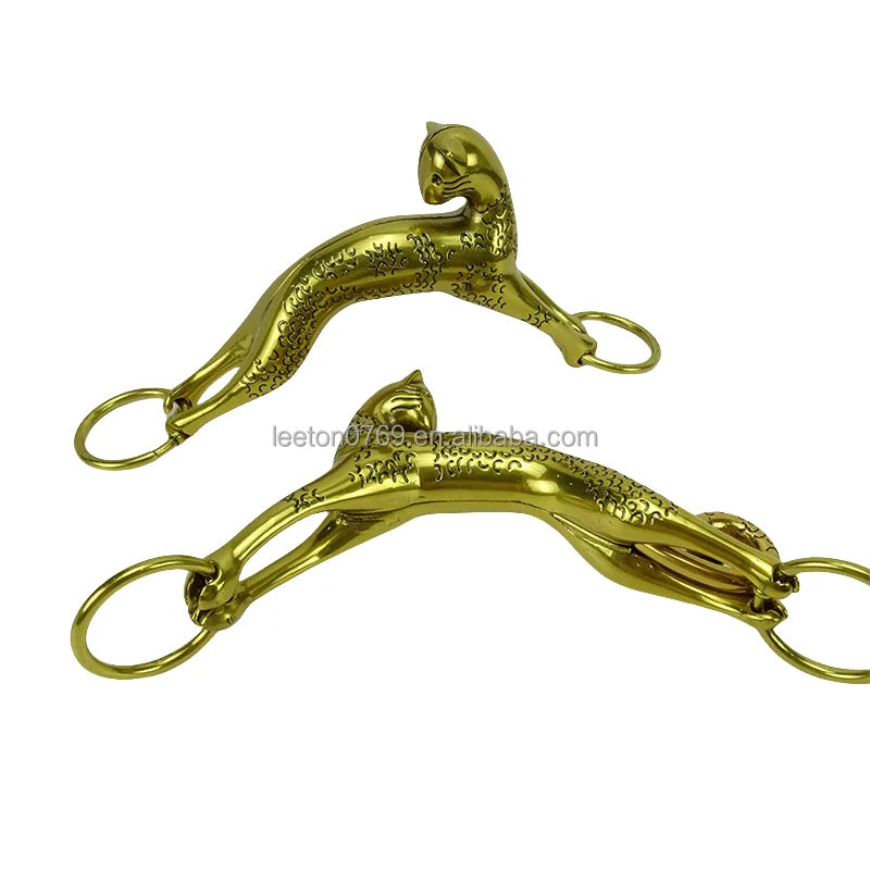 Factory Supply Bag Accessories Zinc Alloy Metal Leopard Lady Bag Handle