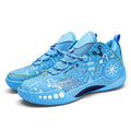 Men Basketball Shoes Lace up Fashion Sports Shoes Mesh Breathable Wear-resistant Non-Slip Gym Running Shoes