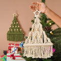 Christmas Tree Tapestry Christmas Ornament Handmade Contemporary Cotton Eco-Friendly Wall Hanging Tassel Home Decoration MegaBDM
