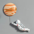 Space Lovers Room Decor Gift Flying Astronaut Sculpture Decorative Wall Hanging Art and Craft