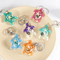 Custom Shape Acrylic Keychain Novel Souvenir Keychain Tortoise Shape With Conch Inside