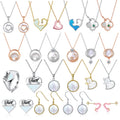 For GM-2112 925 Sterling Silver Genuine Gemstone Natural Seashell Created White Fire Opal Romantic Earring Necklace Gift