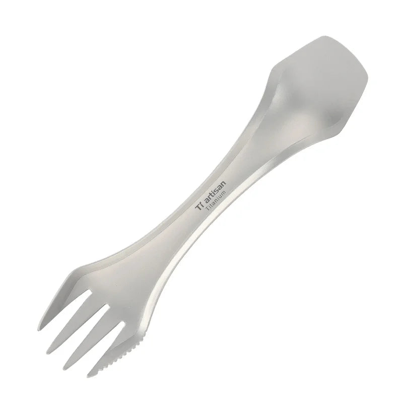 Titanium 3-IN-1 Spork for Picnic Traveling & Camping Outdoor Tableware Cookware Accessories Hiking Products
