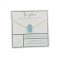 Birthstone Gemstone Jewelry Fashion Healing Crystal Necklace for Women Thin Gold Chain