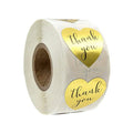 KY-202205427 1" 500 Labels Per Roll PVC Waterproof Thank You Supporting Seal Stickers My Small Business Custom Printed Packaging