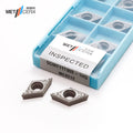 METCERA OEM CNC High Quality Lathe Carbide Cermet Inserts Ti(CN) Coating HRA92.5 Hardness DCMT Series 11T302/11T304/1HQ-MC2010