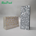 Luxury Eco-friendly Biodegradable Boutique Shopping Paper Gift Bags Photo Frame Option Ribbon Handle Custom UV Coating Lined