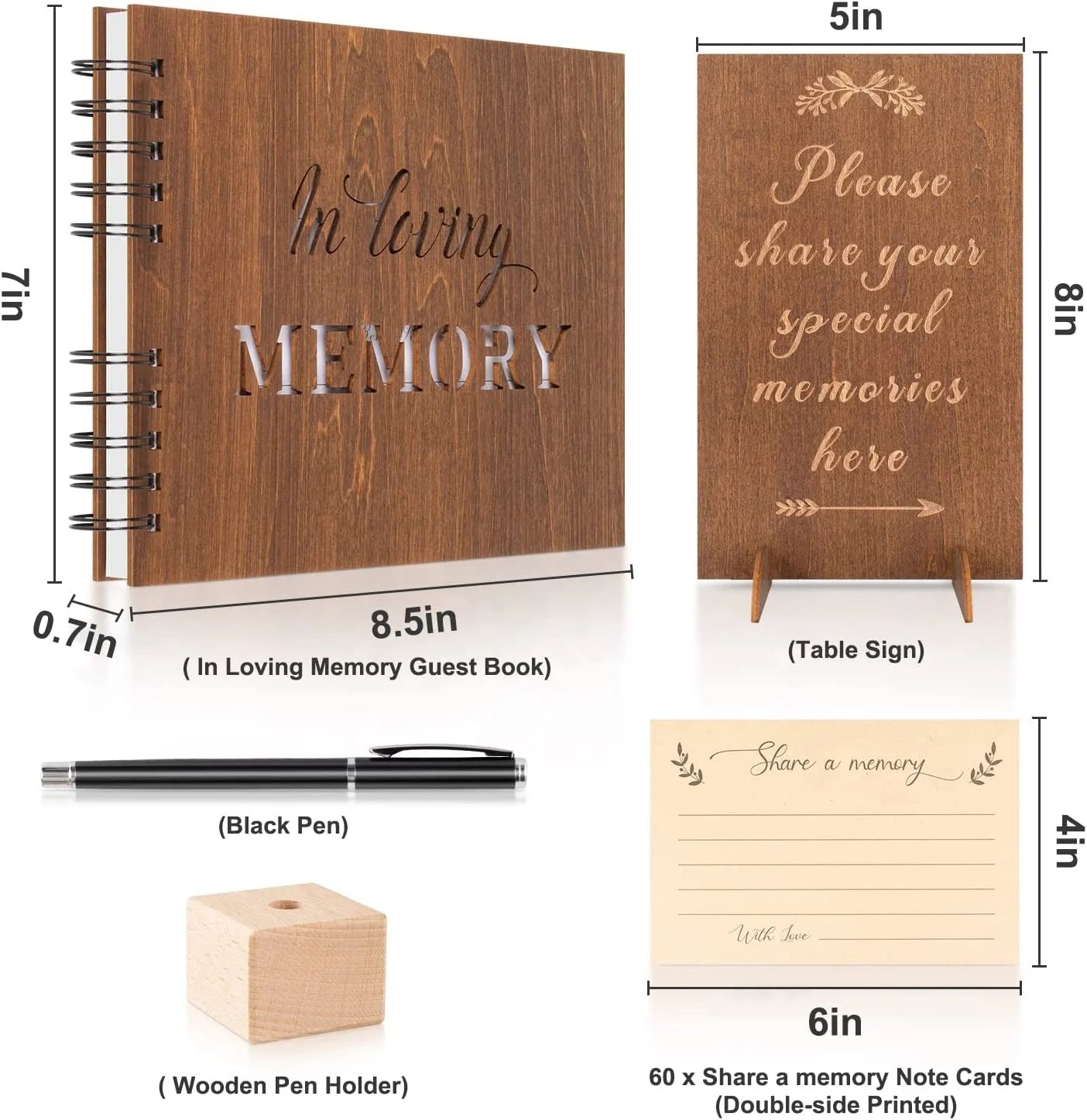 Customizable Luxury Wedding Guest Book/ Funeral Attendance Book Journal Printing White Paper Hardcover Guest Sign-in Book
