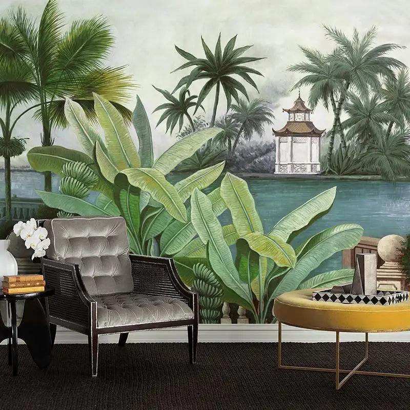 Fresh Natural Rubber Tree 3D Wallpaper for Walls