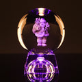 Small Bridge Wholesale Customization Decoration K9 Engraved 3d Laser Led Glass Ball for Merry Christmas Gifts