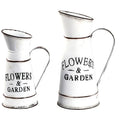 Dropshipping Shabby Chic Large Metal Jug Flower Pitcher Vase Galvanized Metal Pitcher Farmhouse Decor Jugs