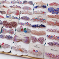 Mix Diamond Bow Spring Clip Headdress Hairpin Back Head Hair Accessories Top Clip Hairpin Wholesale