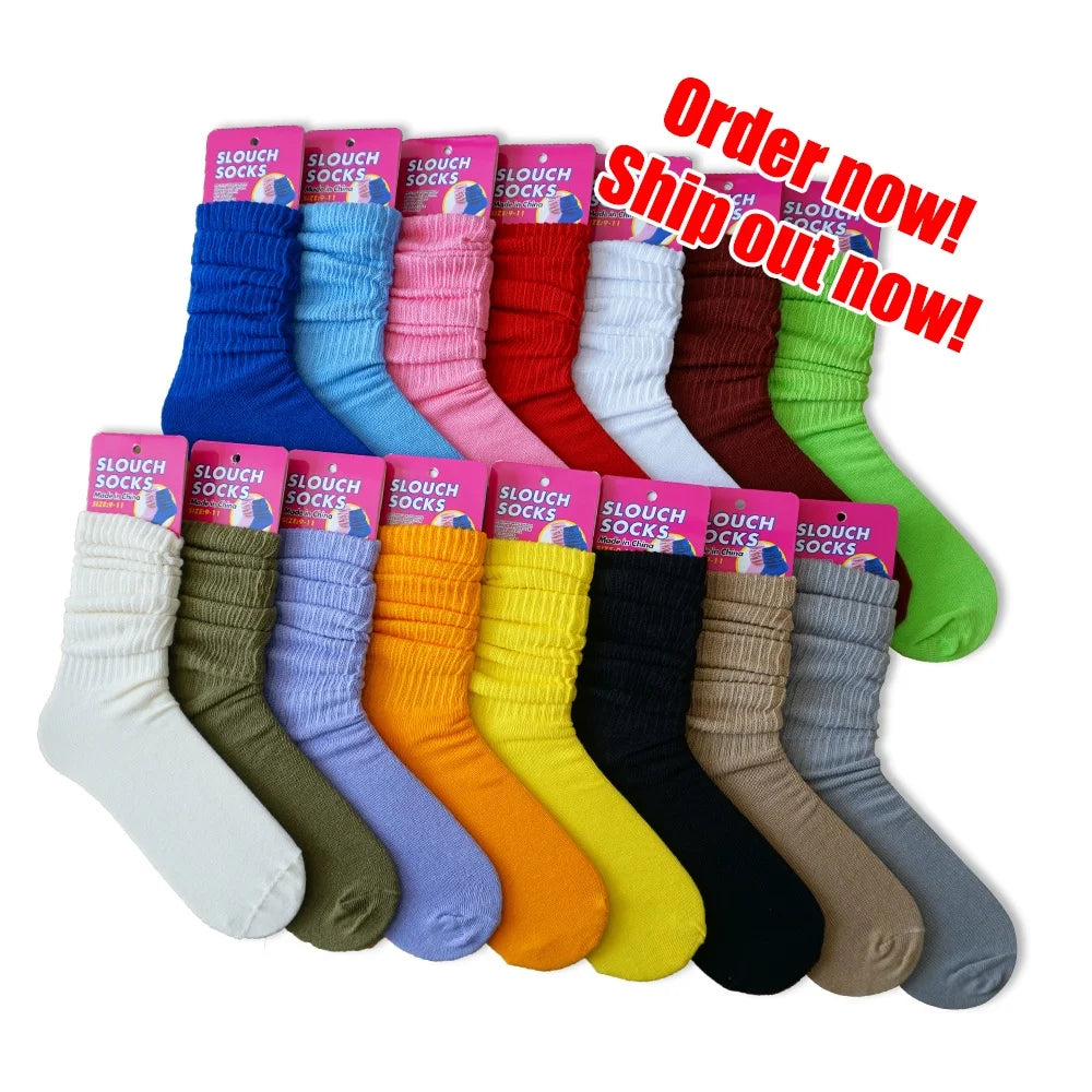 Zongky Cheap 2022 Slouch Socks Woman Slouch Socks Colorful Slouch Socks