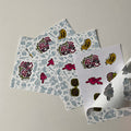 Cute Cartoon Die Cut Paper Sticker Sheet A4 Customize Waterproof Decoration Self Adhesive Vinyl Kiss Cut Sticker Sheet