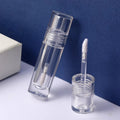 Custom 2.5ml Mini Round Lip Gloss Tube Empty Clear Container Plastic Packaging Transparent Lipgloss Tubes With Wand Applicator