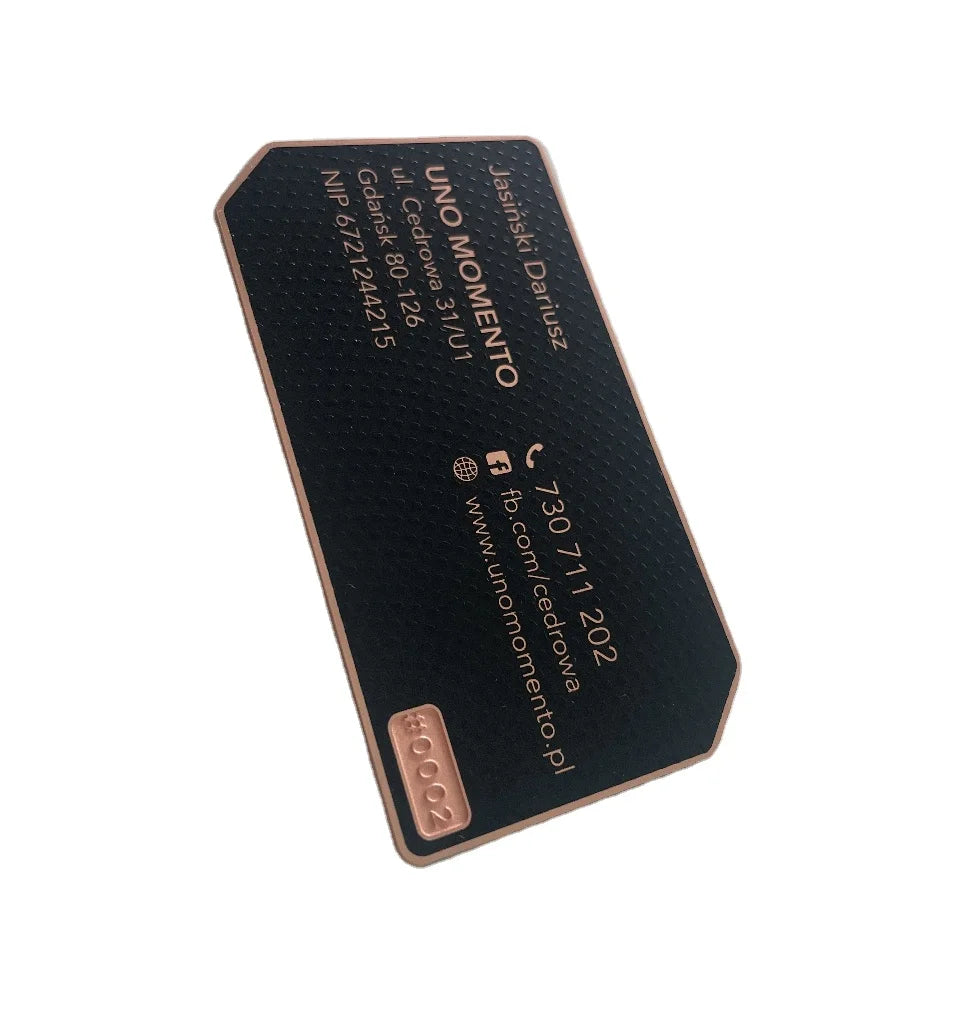 Hot Selling Excellent Quality Business Card Stainless Steel Business Card Printing Metal Business Card