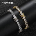 BB135 Clear Stone Tennis Bracelet Brass CZ Setting Women and Men Bracelets