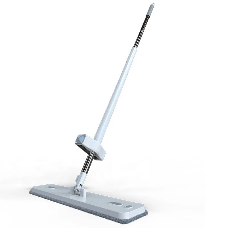 Wholesale Foldable 180-degree Hand-Free Self-Wringing Eco-friendly Microfiber Flat Floor Mops 90%-100% Dehydration Rate for