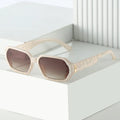 Qmoon 2023 Polygon Personality Small Frame Sunglasses Supplier Simple New Trend Sunglasses Female Uv400