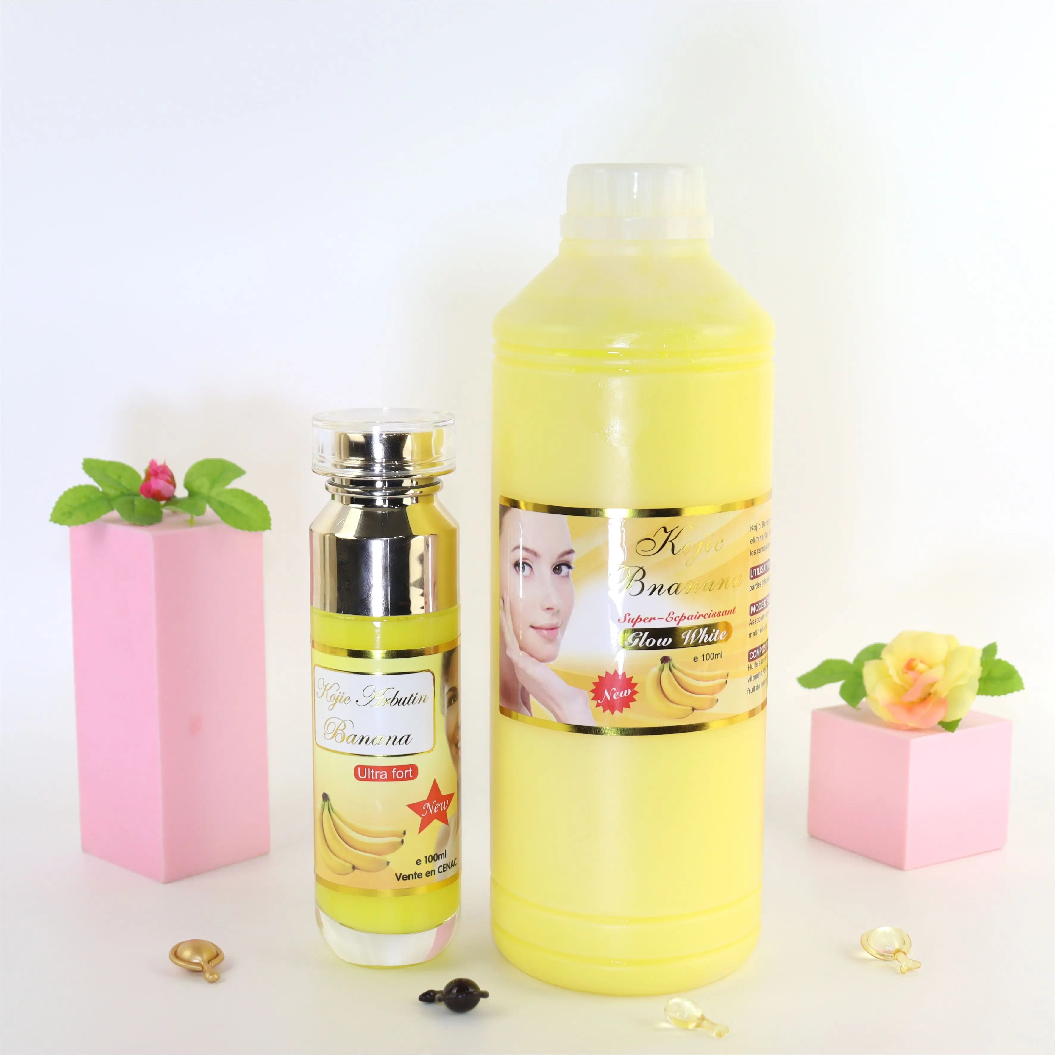 O'Carly Organic Banana Vitamin C Gluta Kojic Hyaluronic Acid AHA Moisturizer Anti-Aging Whitening Face Serum