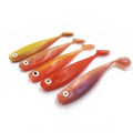 Ready Stock Double Color Soft PVC Shad Fishing Lure Equipment Tackle Accessories Trademill Fishing Lures Soft Shad Lure Swimbait