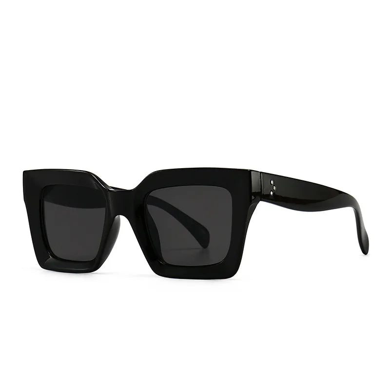STORY CC4S130 Millet Nails Transparent Big Frame Sun Glasses Fashion Shades Sunglasses Modern Square Sun Glasses for Women