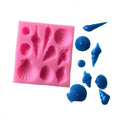 Hengya  Silicone Chocolate Mold With Sea Animal Shape. Silicone Sugar Lace Mold 3D Fondant Mermaid Tail Silicone Mold
