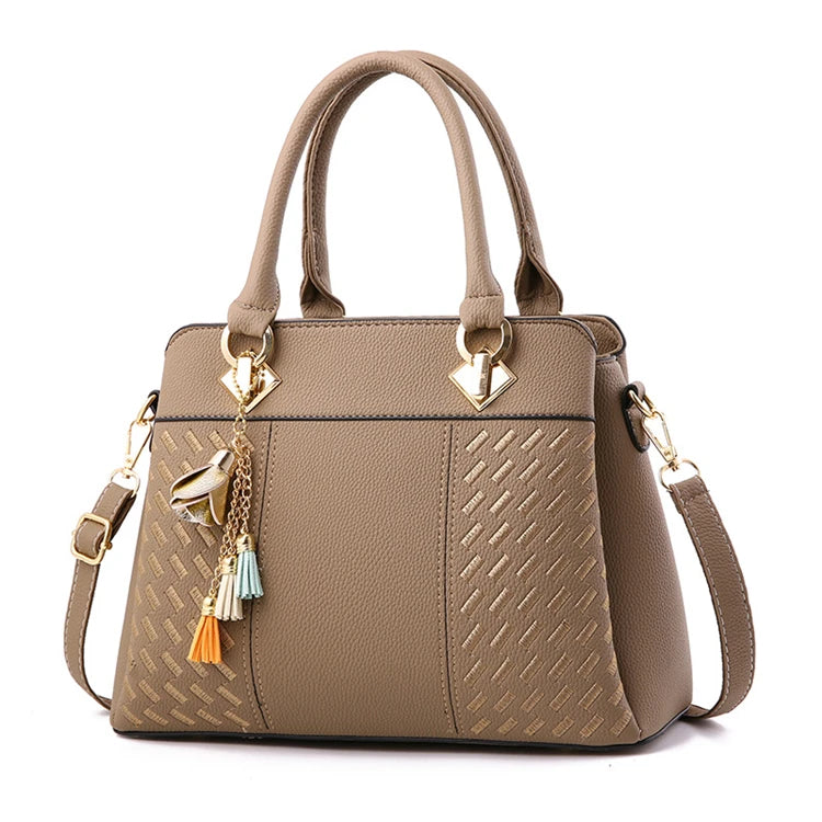 Wholesale Custom Designer Brand Fashion Hot Selling Latest Tote Women Leather Large Shoulder Hand Bag