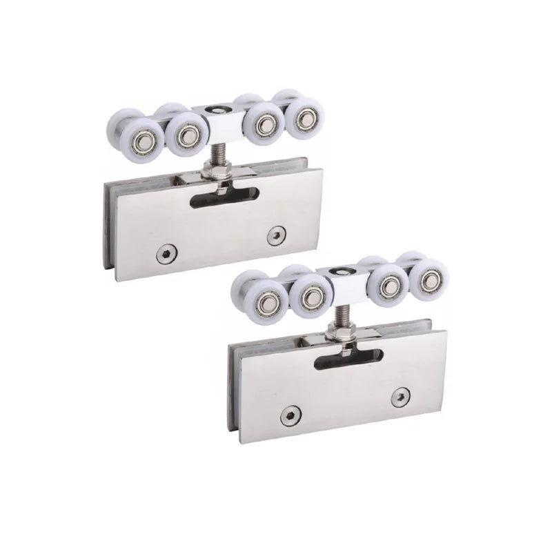 Modern Starex Sliding Door Roller Cabinet Caster Wheels with Nickel Finish and 150kg Capacity Bathroom Accessories Set