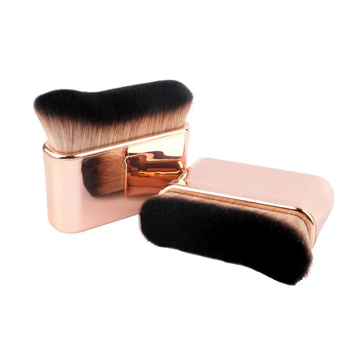 Custom Private Label Matte Big Face Blending Blush Bronzer Buffing Makeup Kabuki Brush Glow Body Foundation Self-tanning Brush
