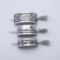 Celtics Knots Hairpin Carved Dragon Cat Pattern Animal Hairpin Viking   Hair Clip Lady's Jewelry