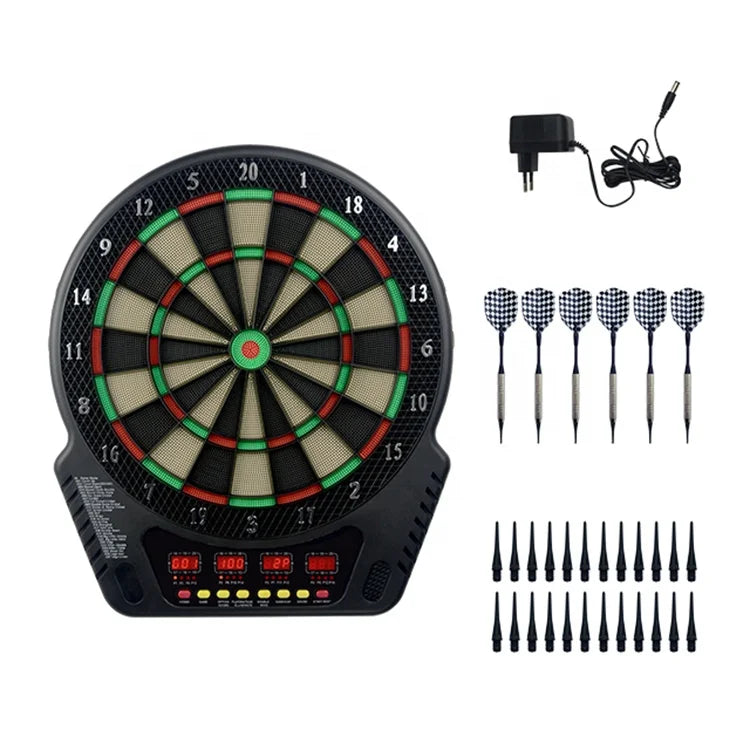Penpen Professional LED Display Dart Game Electronic DartBoard with 6 Darts 24 extra Tips Any Type of Adapter Can Be Choose B06E