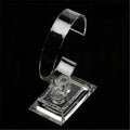 Fashion Transparent Plastic Wrist Watch Display Rack Holder Sale Jewelry Show Case Stand Tool