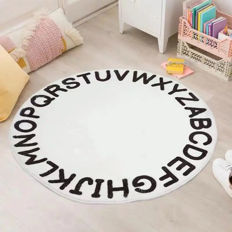 Kids ABC Carpet Children Educational Kids Room Play Mat Shaggy Rug for Nursery Room