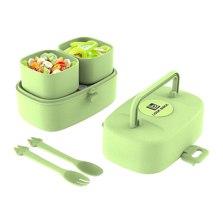Hot Sell Light Weight School Tiffin  Fashionable Bento Kids Lunch Box with Handle