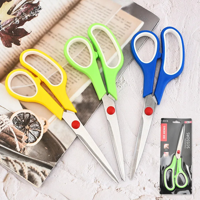 8 Inch Soft Comfort-Grip Handles Sharp Titanium Blades Scissor Multipurpose Office Kitchen Scissors