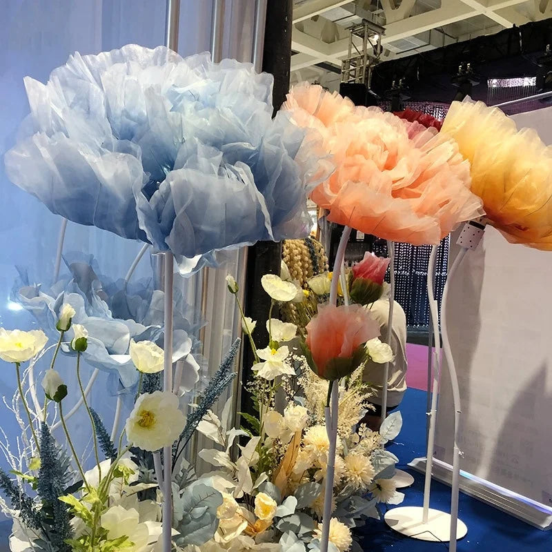 Wedding Props Road Flower Wedding Indoor Shopping Mall Display Window Layout Simulation Automatic Opening and Closing Flower