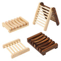 Self Draining Bathtub Shower Soap Savers Tray Rack Custom Bathroom Soap Holder Eco Friendly Bamboo Wooden Soap Dish