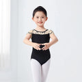 Girls Ballet Leotards Kids Children Soft Embroidery Mesh Splicing Dance Leotards