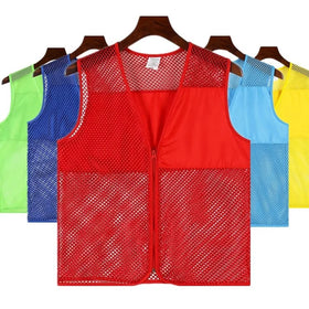OEM logo Custom Factory Supermarket Warehouse Work Wear Unisex Men Women Working Uniform Vest Work Vests