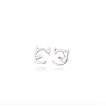 925 Sterling Silver Cute Stud Earrings for Women Allergy-Free for Wedding Engagement Party Gift Jewelry Accessories