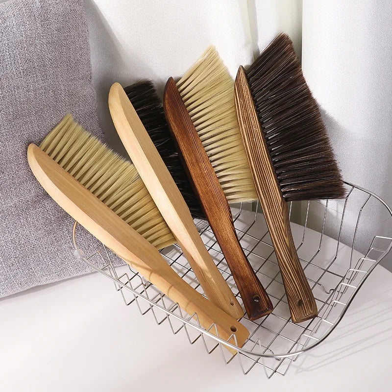 Wood Handle PP Bristle Eco-Friendly Fireplace Bench Counter Sofa Bed Dusting Brush for Home Hotel Cleaning