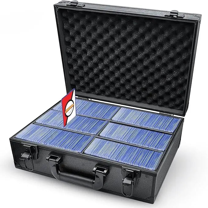 Portable 3\" X 4\" Toploader Storage Box with 35pt Rigid Card Holders OEM/ODM Supported Hard Case for 600+ Trading Card Storage