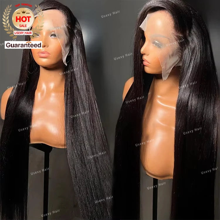 Cheap Peruvian Cuticle Aligned Hair Wig for Black Women Human Hair Straight 5x5 Lace Closure Natural Human Hair Wigs Pre Plucked