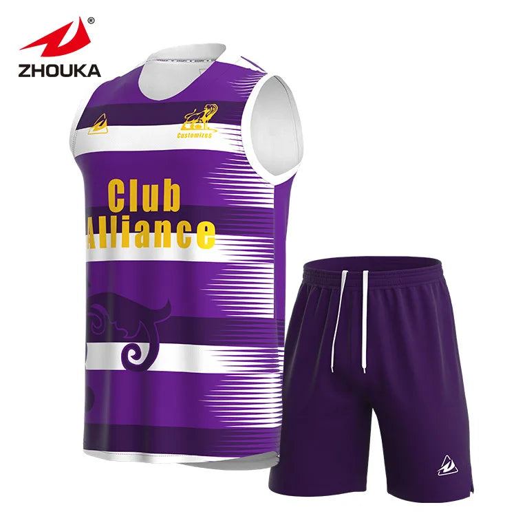 Comfortable and Breathable Rugby Uniform Set Custom Club Team Design Sportswear Shirts Sublimation Jerseys