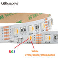 Drop Shipping 4 in 1 RGBW Flexible Copper Led Strip 5050 60leds/m 5m DC12V 24V IP65 SMD5050 Decorative Lighting
