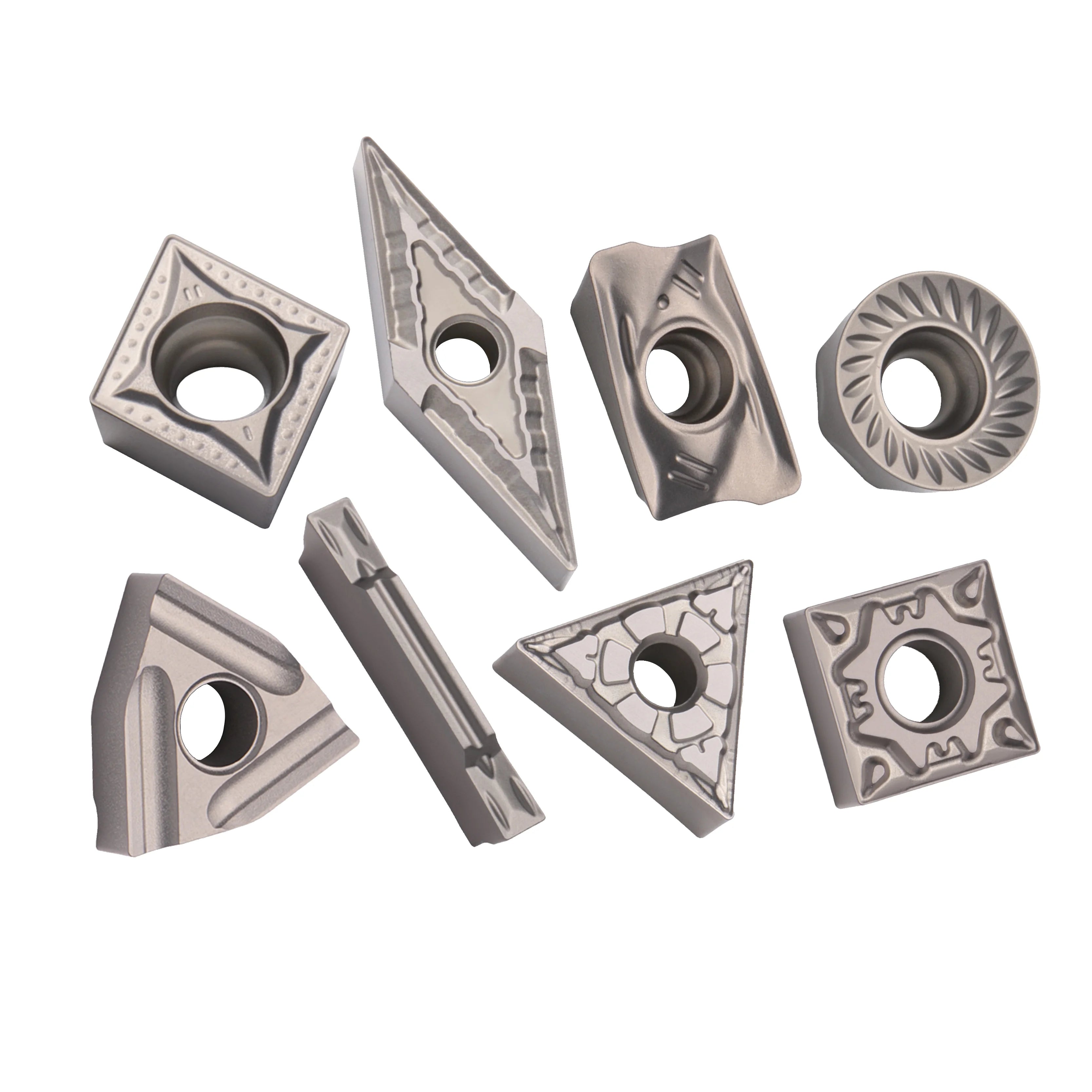 Ceramic Inserts Aluminum Finishing Turning TCGT11 R/L -F PVD Coating Inner Hole Inserts Triangle