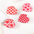 Wholesale Cartoon Love Acrylic Hair Claws Ladies Fashion Heart Shaped Hair Claws Personalized Custom Pattern Hair Claws