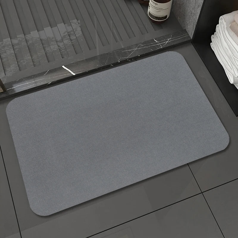 FEEPOP Microfiber Solid Absorbent Eco-Friendly Bathroom Rug Foot Mat Machine Made